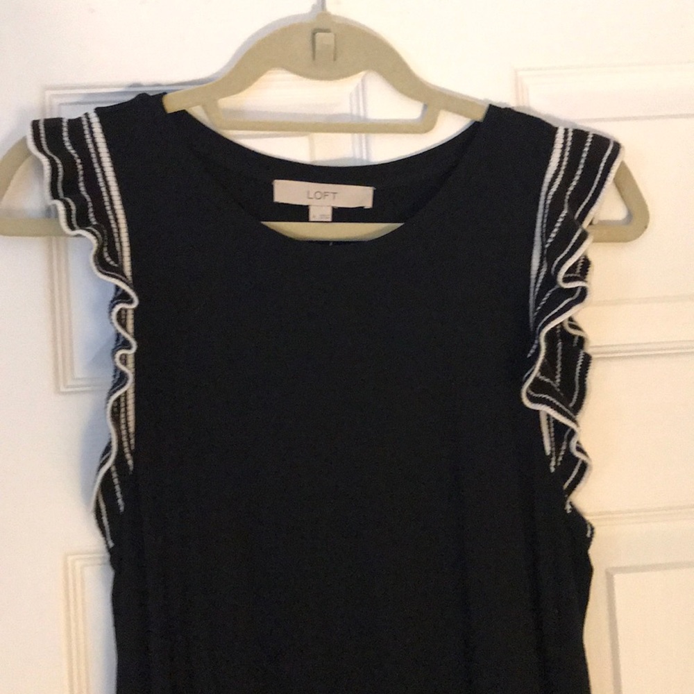 Cute, Knit Black and White Dress